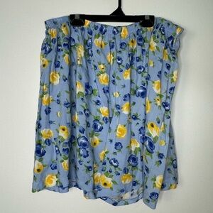 Vintage floral drawstring waist shorts size 38